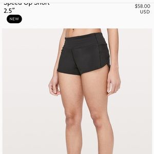 LuluLemon Speed up shorts